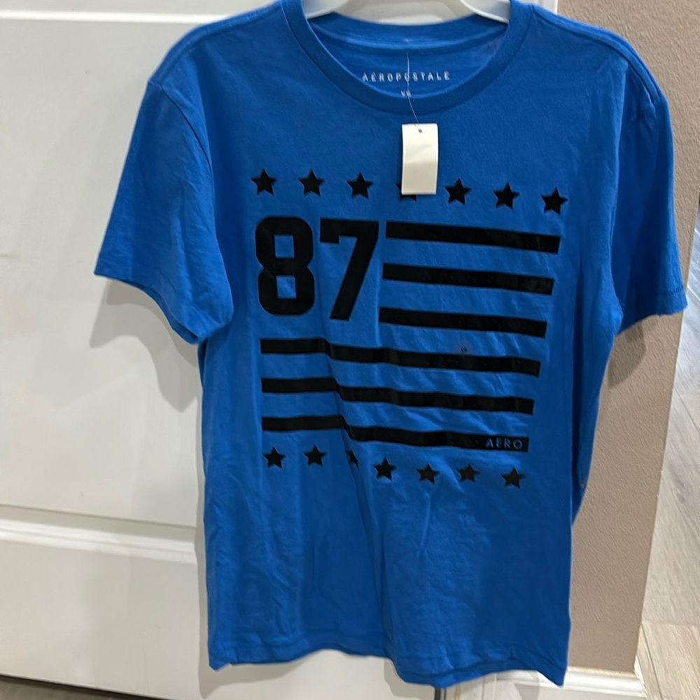 Blue Aeropostale “87” short sleeve shirt